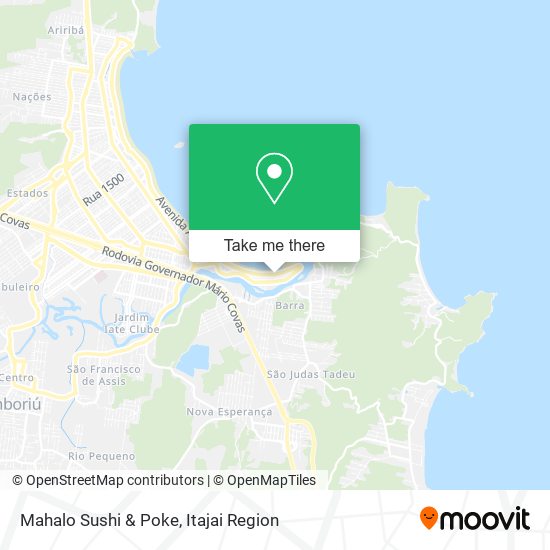 Mahalo Sushi & Poke map