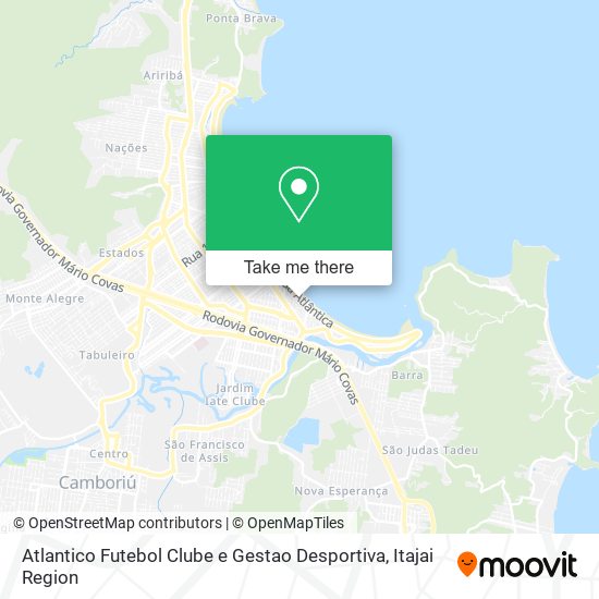 Mapa Atlantico Futebol Clube e Gestao Desportiva