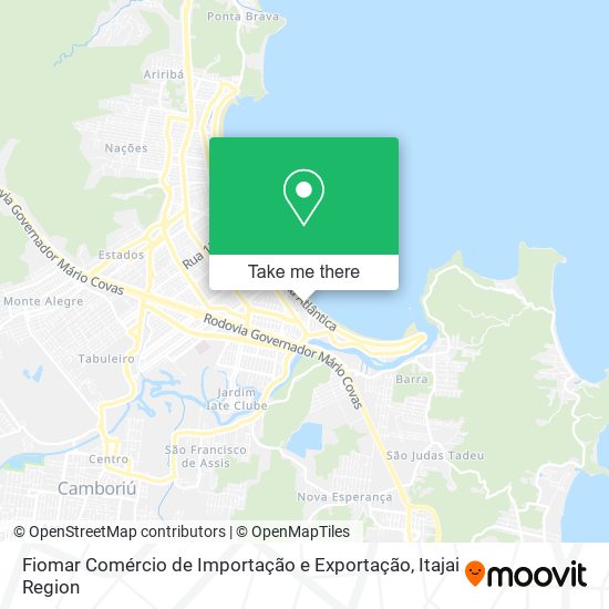 Mapa Fiomar Comércio de Importação e Exportação