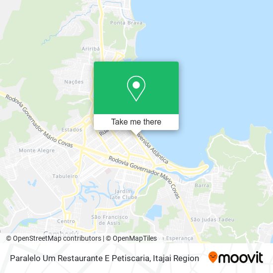 Paralelo Um Restaurante E Petiscaria map