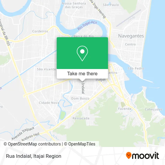 Rua Indaial map