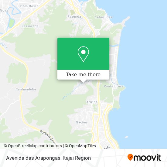 Avenida das Arapongas map