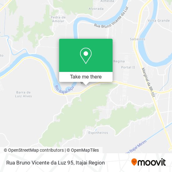 Mapa Rua Bruno Vicente da Luz 95
