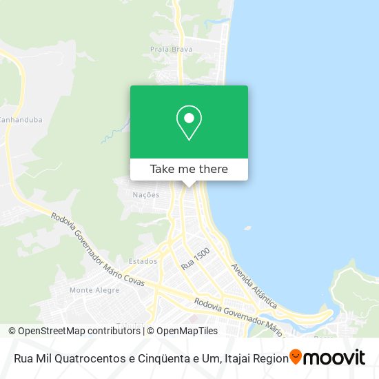 Rua Mil Quatrocentos e Cinqüenta e Um map