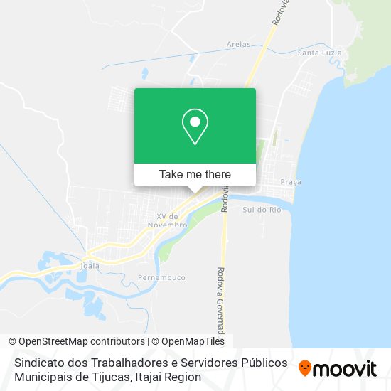 Mapa Sindicato dos Trabalhadores e Servidores Públicos Municipais de Tijucas