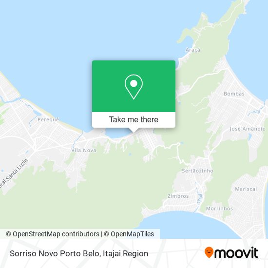 Sorriso Novo Porto Belo map