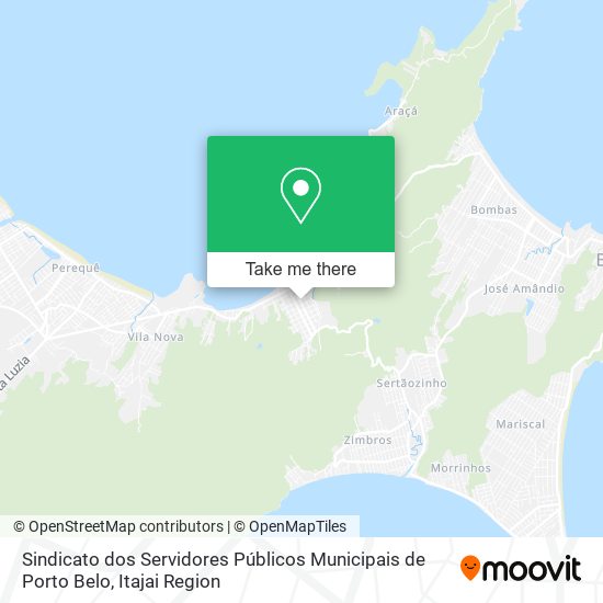 Sindicato dos Servidores Públicos Municipais de Porto Belo map