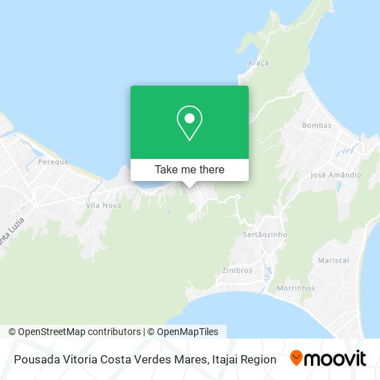 Pousada Vitoria Costa Verdes Mares map