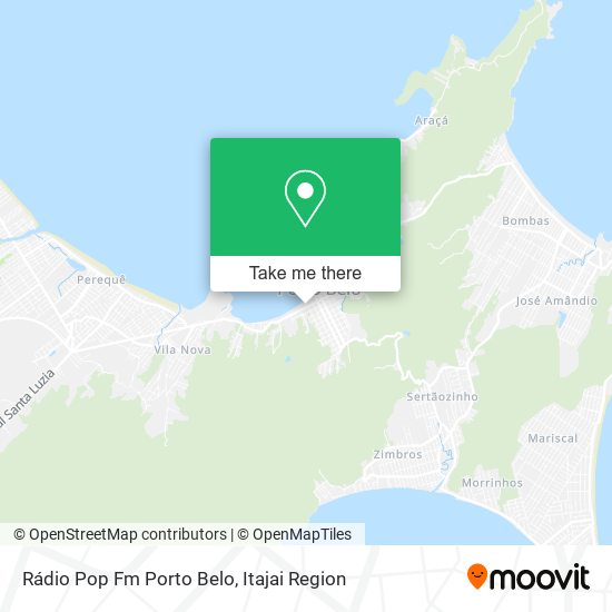 Rádio Pop Fm Porto Belo map