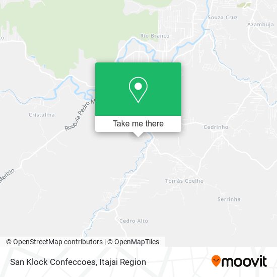 San Klock Confeccoes map