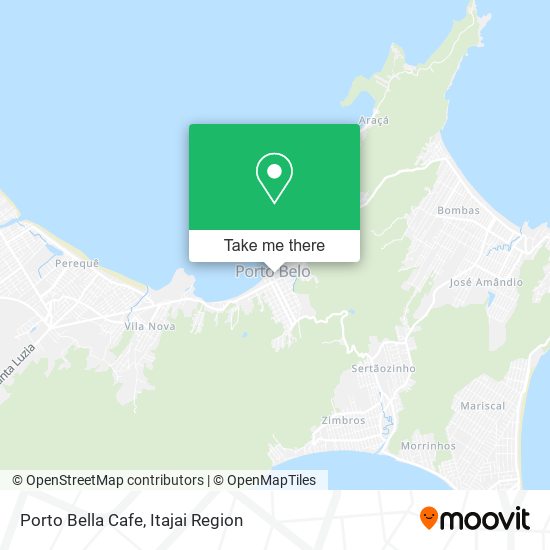 Mapa Porto Bella Cafe