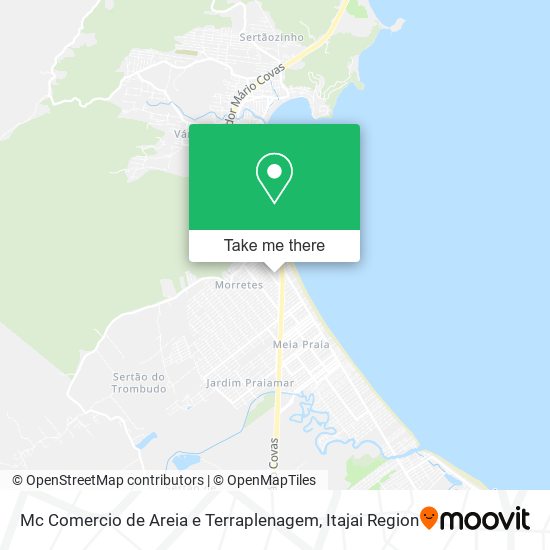 Mc Comercio de Areia e Terraplenagem map