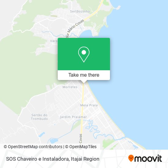 Mapa SOS Chaveiro e Instaladora