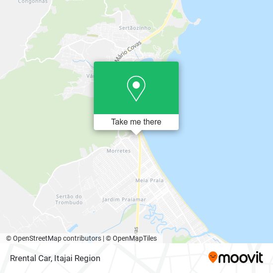 Rrental Car map