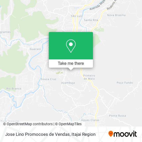 Mapa Jose Lino Promocoes de Vendas