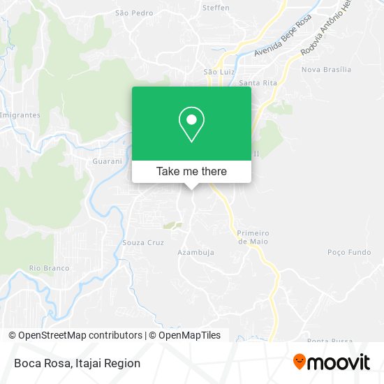 Boca Rosa map