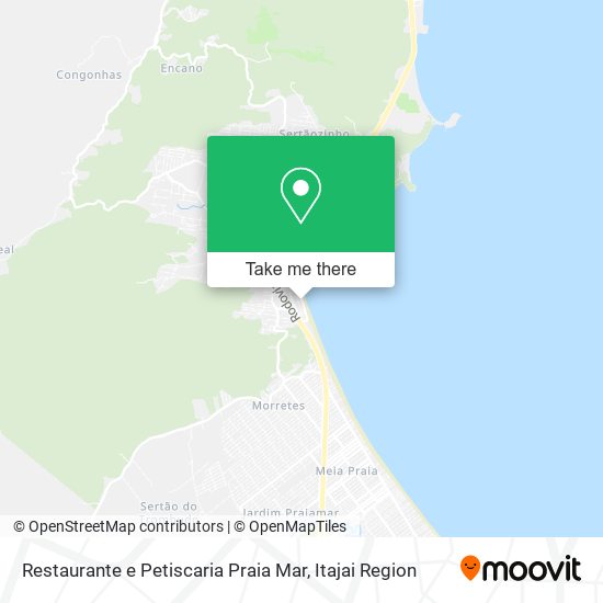 Mapa Restaurante e Petiscaria Praia Mar