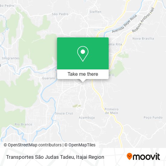 Transportes São Judas Tadeu map