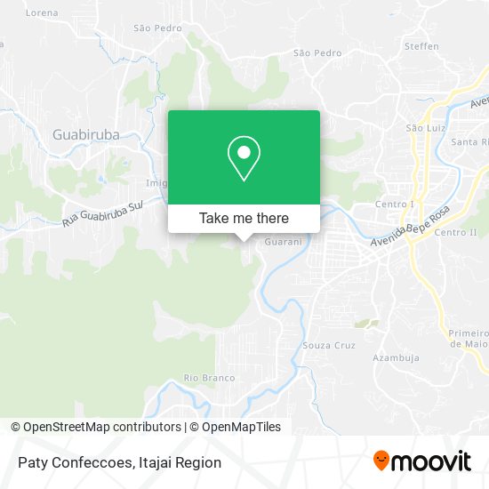 Paty Confeccoes map