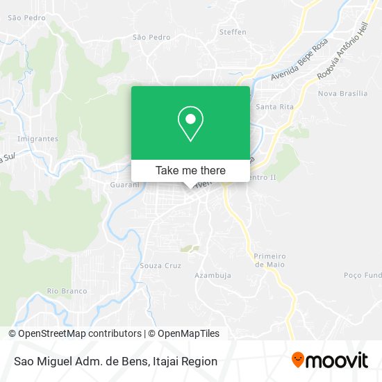 Mapa Sao Miguel Adm. de Bens