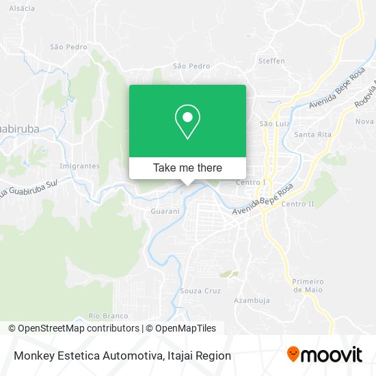 Monkey Estetica Automotiva map