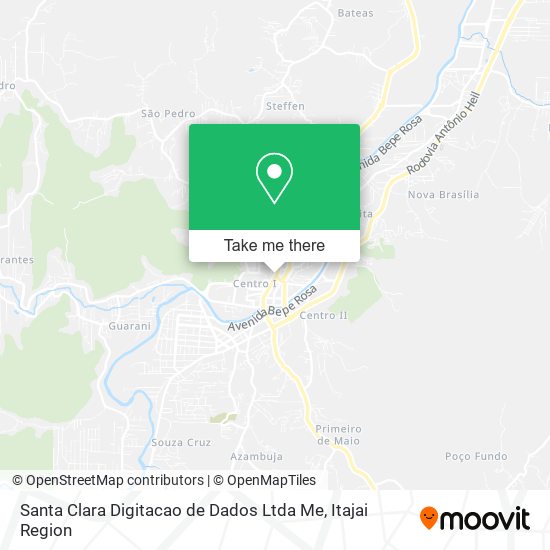 Mapa Santa Clara Digitacao de Dados Ltda Me