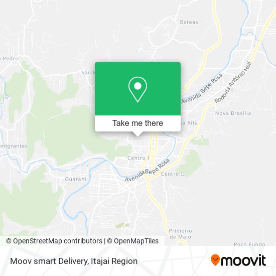 Moov smart Delivery map