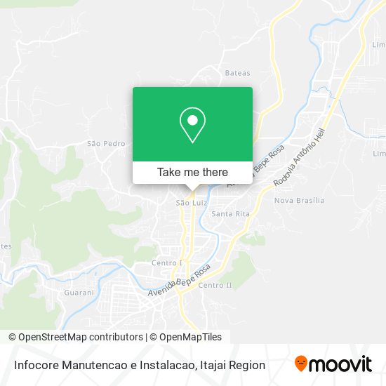 Mapa Infocore Manutencao e Instalacao