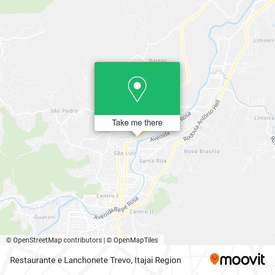 Mapa Restaurante e Lanchonete Trevo