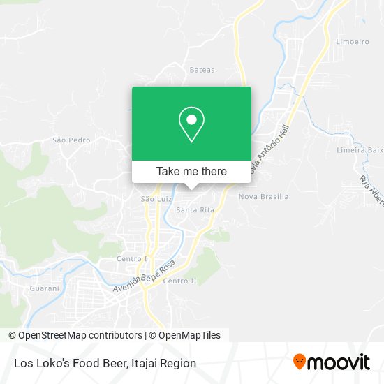 Los Loko's Food Beer map