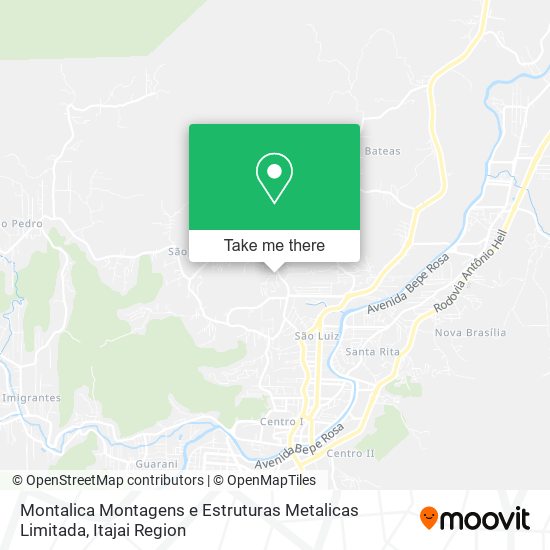 Mapa Montalica Montagens e Estruturas Metalicas Limitada