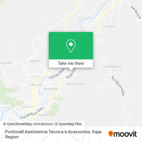 Mapa Pontocell Assistencia Tecnica e Acessorios