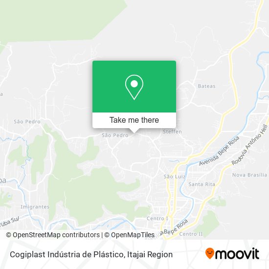 Mapa Cogiplast Indústria de Plástico