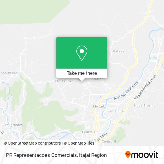 PR Representacoes Comerciais map