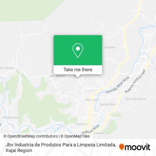 Mapa Jbv Industria de Produtos Para a Limpeza Limitada