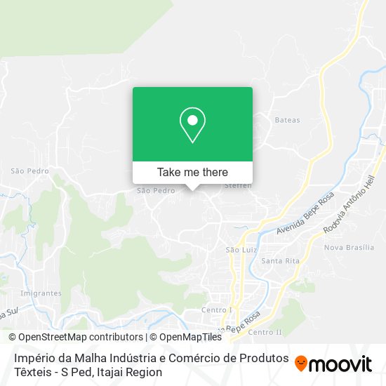 Império da Malha Indústria e Comércio de Produtos Têxteis - S Ped map