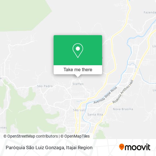 Mapa Paróquia São Luiz Gonzaga