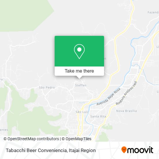 Tabacchi Beer Conveniencia map