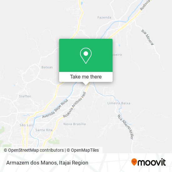 Armazem dos Manos map