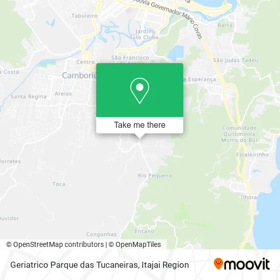 Geriatrico Parque das Tucaneiras map