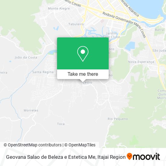 Geovana Salao de Beleza e Estetica Me map