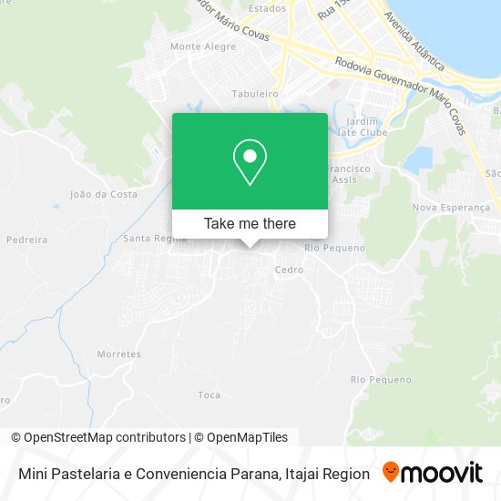 Mini Pastelaria e Conveniencia Parana map