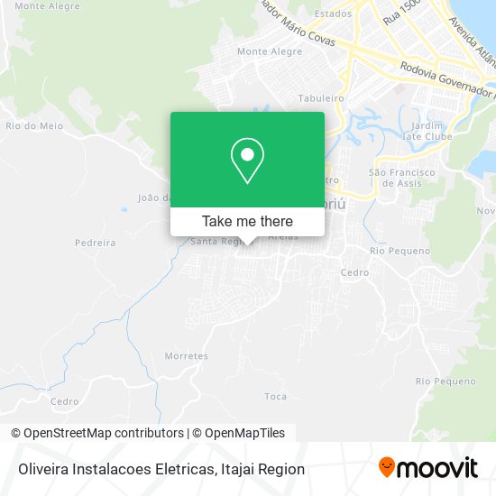 Mapa Oliveira Instalacoes Eletricas