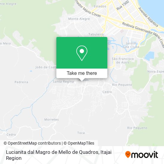 Mapa Lucianita dal Magro de Mello de Quadros