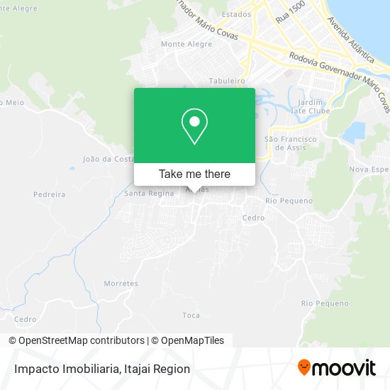 Impacto Imobiliaria map