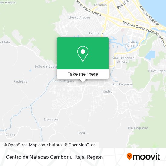 Mapa Centro de Natacao Camboriu