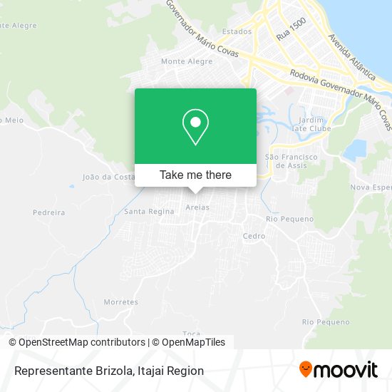 Mapa Representante Brizola