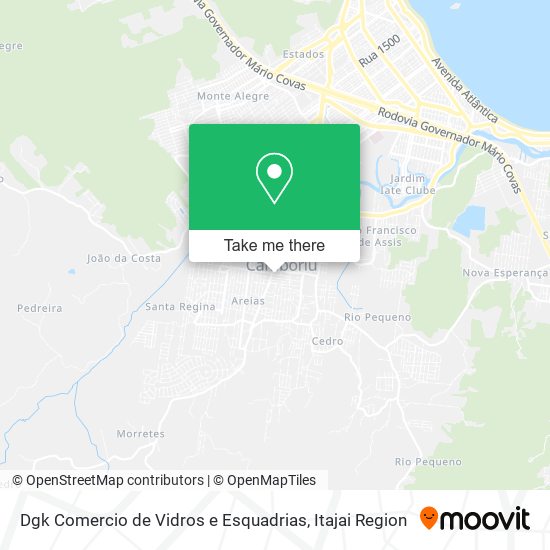 Dgk Comercio de Vidros e Esquadrias map