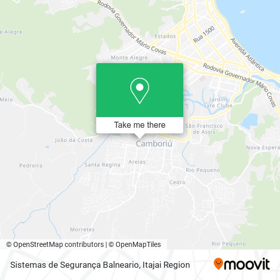 Mapa Sistemas de Segurança Balneario