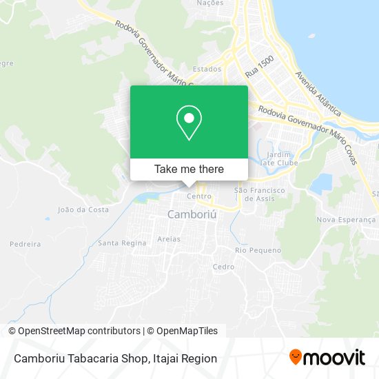 Mapa Camboriu Tabacaria Shop